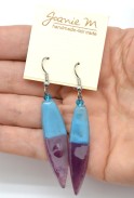 Color Blocked Long Earrings